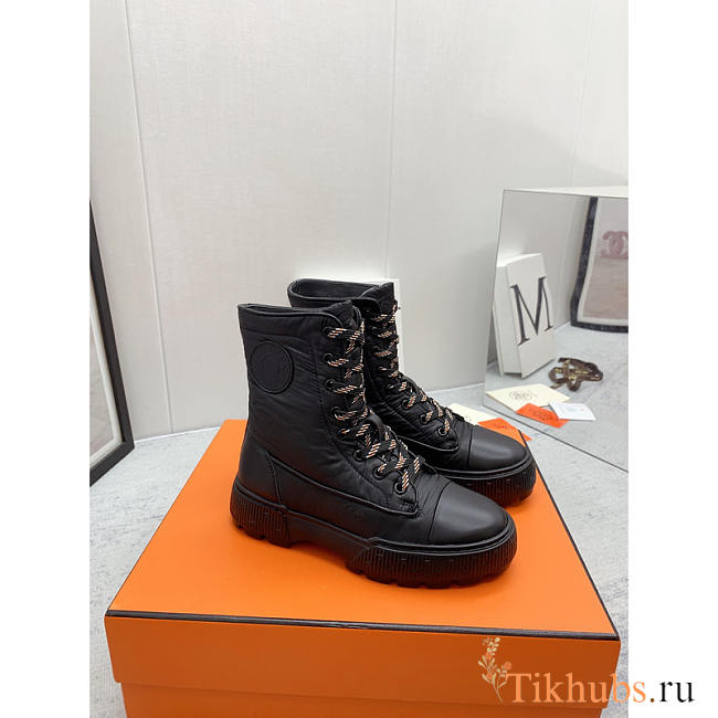 Hermes Fresh Ankle Boot Black - 1