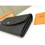 Louis Vuitton LV Wallet Iris Mahina Black 19 x 12 x 2 cm - 4