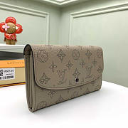 Louis Vuitton LV Wallet Iris Mahina Grey 19 x 12 x 2 cm - 4