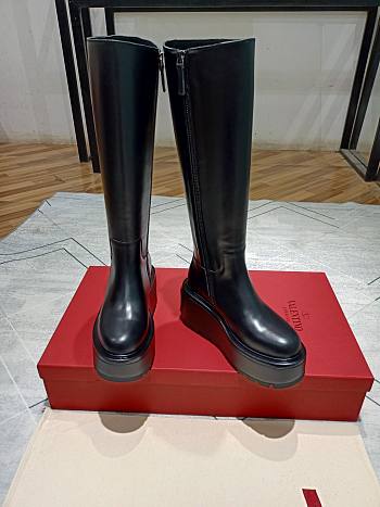 Valentino Black High Boots