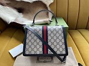 Gucci Ophidia Small Top Handle Bag Blue 25x17.5x7cm - 5