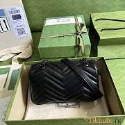 Gucci Marmont Black Hardware In Black Size 23 x 14 x 6 cm - 3