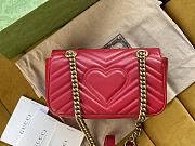 Gucci Marmont Red Gold Shoulder Bag 23 x 14 x 6 cm - 3