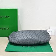 Bottega Veneta Small Jodie Intrecciato Leather Shoulder Bag Grey 48x40x16cm - 3