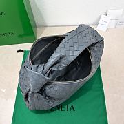 Bottega Veneta Small Jodie Intrecciato Leather Shoulder Bag Grey 48x40x16cm - 2