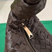 Bottega Veneta Small Jodie Intrecciato Leather Shoulder Bag Brown 48x40x16cm - 4