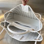 Bottega Veneta Small East/West Andiamo White 29x18x10cm - 6