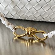 Bottega Veneta Small East/West Andiamo White 29x18x10cm - 2