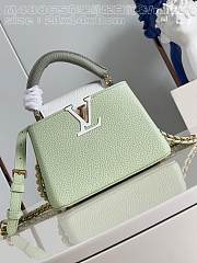 Louis Vuitton Mini LV Capucines Green White 21x14x8cm - 1