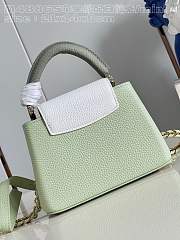 Louis Vuitton Mini LV Capucines Green White 21x14x8cm - 5