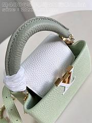 Louis Vuitton Mini LV Capucines Green White 21x14x8cm - 2