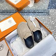 Hermès Beige Mules - 3