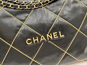 Chanel 22 Bag Glossy Calfskin & Gold-Tone Metal Black 39 × 42 × 8 cm - 2