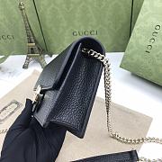 Gucci Interlocking Leather Mini Bag Black 20×12×4cm - 6