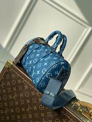 Louis Vuitton LV Keepall Bandoulière 25 Atlantic Blue 25 x 15 x 11 cm - 4