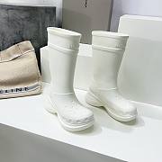 Balenciaga Women's Crocs Boot In White - 1