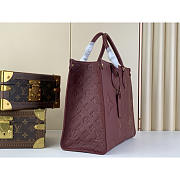 Louis Vuitton LV OnTheGo MM Tote Wine Red 35x27x14cm - 4