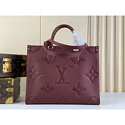 Louis Vuitton LV OnTheGo MM Tote Wine Red 35x27x14cm - 3