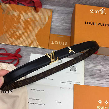 Louis Vuitton LV Pretty LV 20mm Reversible Belt