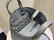 Dior Medium Toujours Bag Gray Macrocannage 28.5 x 21.5 x 19 cm - 6