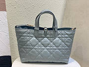 Dior Medium Toujours Bag Gray Macrocannage 28.5 x 21.5 x 19 cm - 3