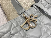 Dior Medium Toujours Bag Gray Macrocannage 28.5 x 21.5 x 19 cm - 5