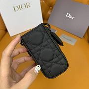 Dior Small Lady D-Joy Bag Ultramatte Black Cannage 22 x 12 x 6 cm - 2