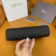 Dior Small Lady D-Joy Bag Ultramatte Black Cannage 22 x 12 x 6 cm - 3