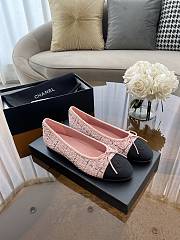 Chanel Ballerina Flat Tweet Pink - 1