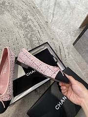 Chanel Ballerina Flat Tweet Pink - 2