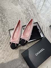 Chanel Ballerina Flat Tweet Pink - 3