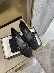 Chanel Ballerina Flat Tweet Black - 4