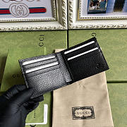 Gucci Leather Wallet in Black 11x9cm - 4