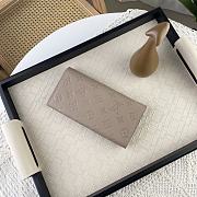 Louis Vuitton LV Wallet Monogram Grey Sarah 19 x 10.5 x 2 cm - 3