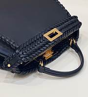 Fendi Peekaboo Black Matching Threading Small 27x21x11cm - 3