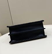 Fendi Peekaboo Black Matching Threading Small 27x21x11cm - 2