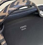 Fendi By The Way Mini Small Black Leather Boston Bag 21x12.5x9.5cm - 5