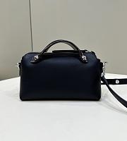 Fendi By The Way Mini Small Black Leather Boston Bag 21x12.5x9.5cm - 4