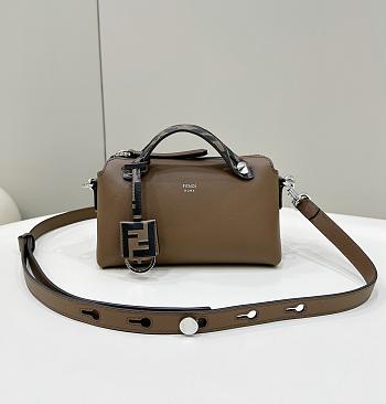 Fendi By The Way Mini Small Brown Leather Boston Bag 21x12.5x9.5cm