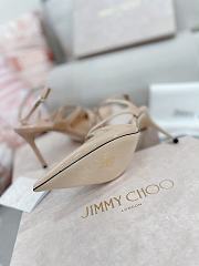 Jimmy Choo Azia Pump 95 Beige Patent Heel - 4