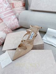 Jimmy Choo Azia Pump 95 Beige Patent Heel - 2