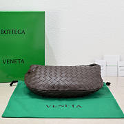 Bottega Veneta Teen Jodie Shoulder Bag Brown 36x21x13cm - 3