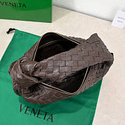 Bottega Veneta Teen Jodie Shoulder Bag Brown 36x21x13cm - 4