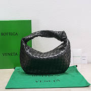 Bottega Veneta Teen Jodie Shoulder Bag Black 36x21x13cm - 5