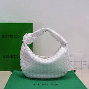 Bottega Veneta Teen Jodie Shoulder Bag White 36x21x13cm - 3