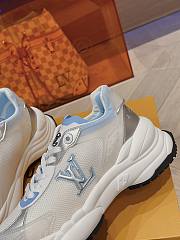 Louis Vuitton LV White Blue Sneakers - 4