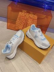 Louis Vuitton LV White Blue Sneakers - 3