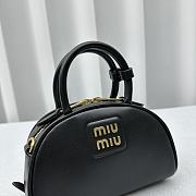 Miumiu Leather Bag With Handle Black 18x11.5x8cm - 2