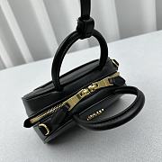 Miumiu Leather Bag With Handle Black 18x11.5x8cm - 5