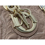 Dior Lady D-joy Pink Lambskin with Ornamental 26 x 13.5 x 5 cm - 6